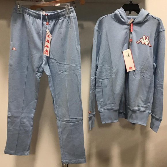 NWT UNISEX 2pcKAPPA Sweater with Hoodie Pant L